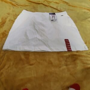 NWT Original Price $59 Rafaella White Mini Skort
